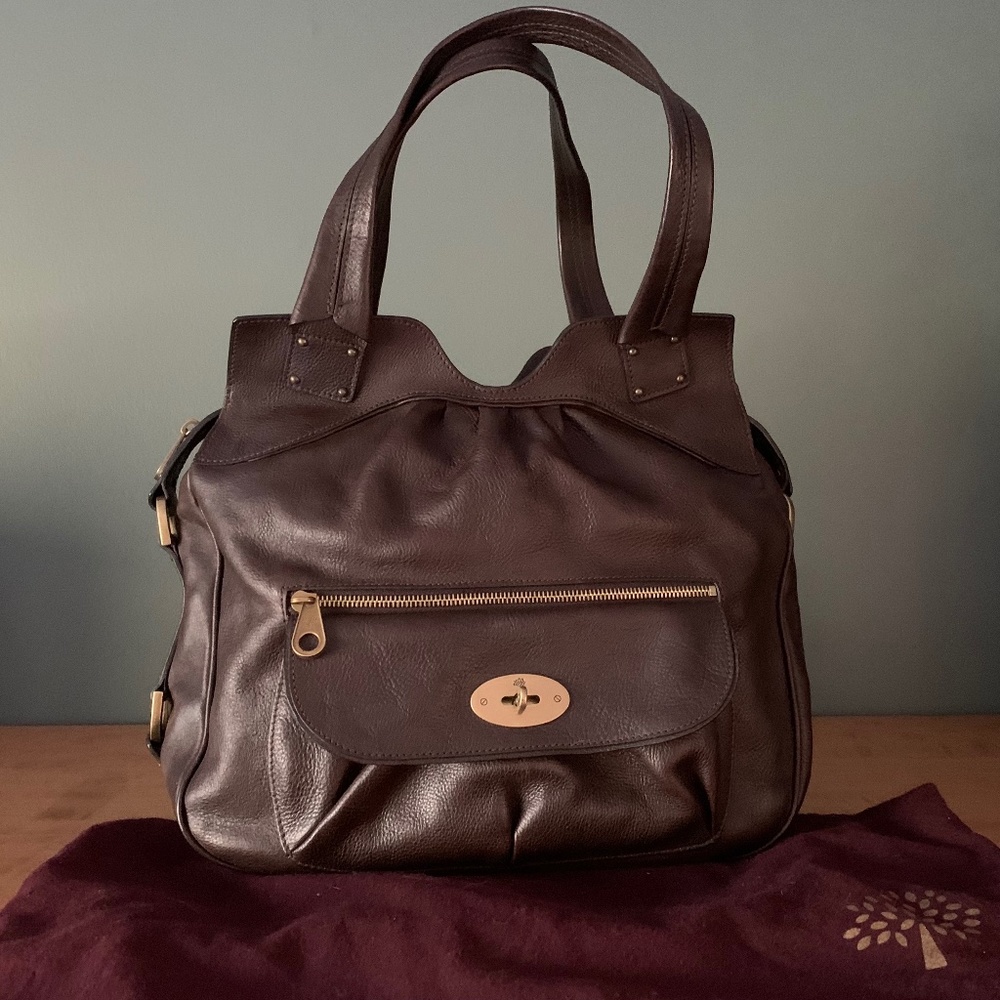 MULBERRY Authentic Somerset Tote- Expandable Sides